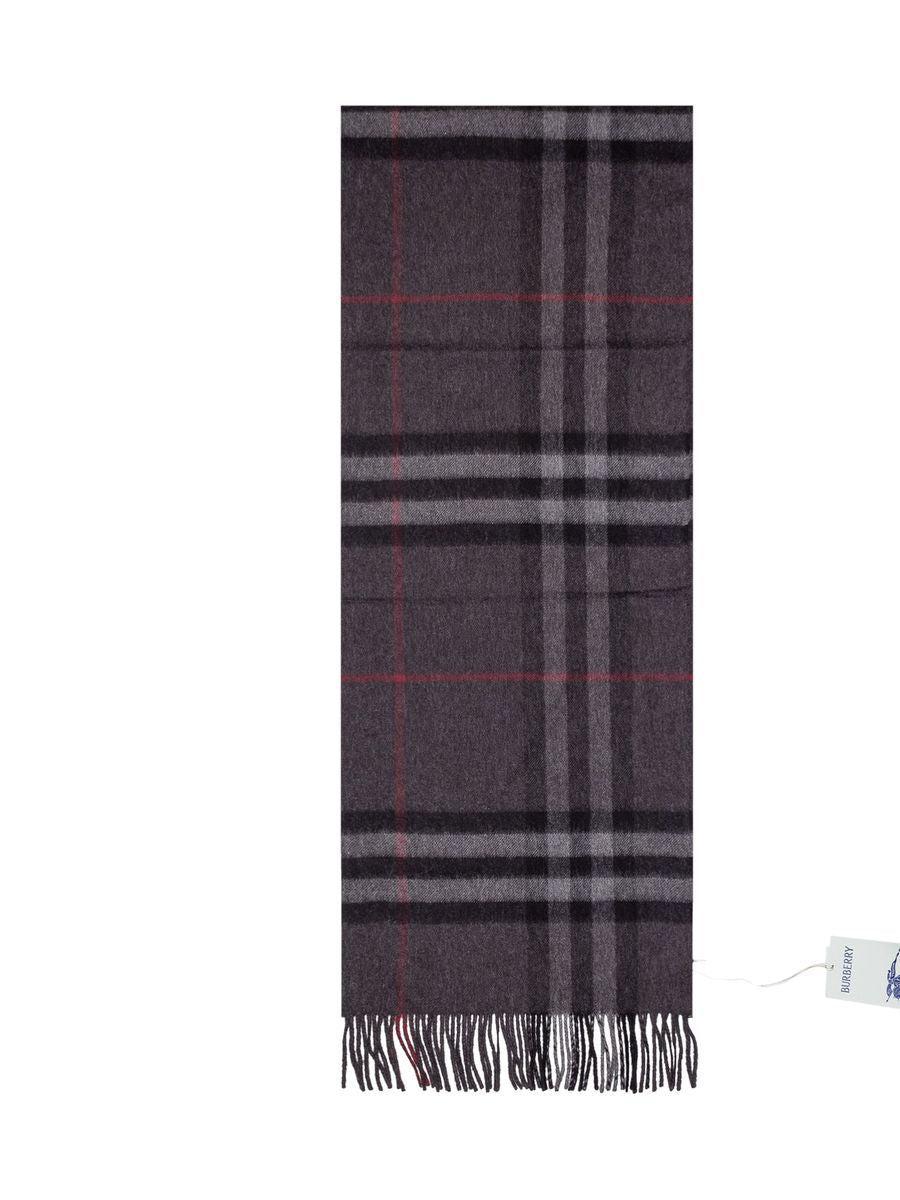 BURBERRY Giant Check Scarves In Black Product Image