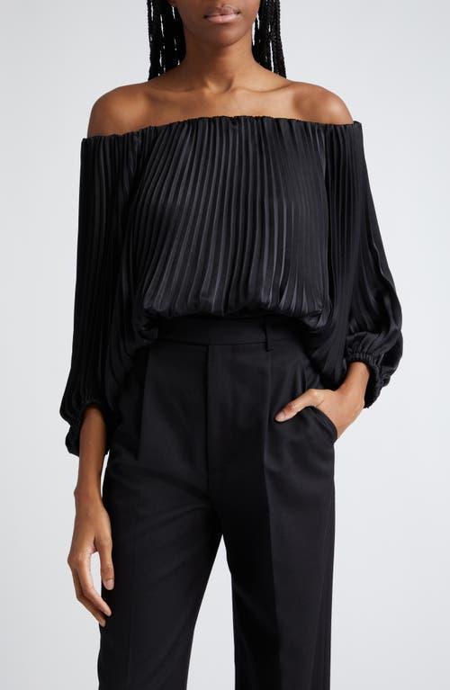 Womens Sienna Pleated Off-The-Shoulder Blouse Product Image