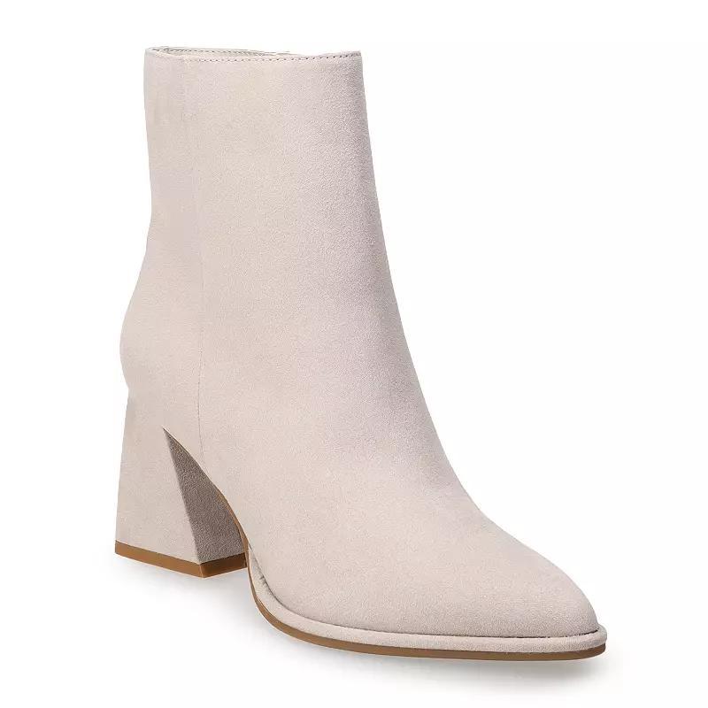 Sonoma Goods For Life Womens Heeled Boots Grey Product Image