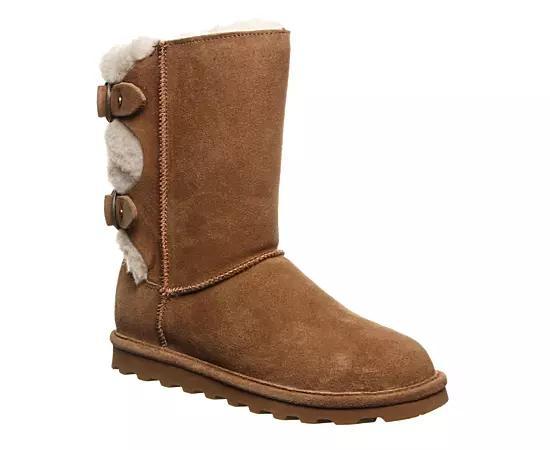 Womens Bearpaw Eloise Faux-Fur Boots Hickory Beige Product Image