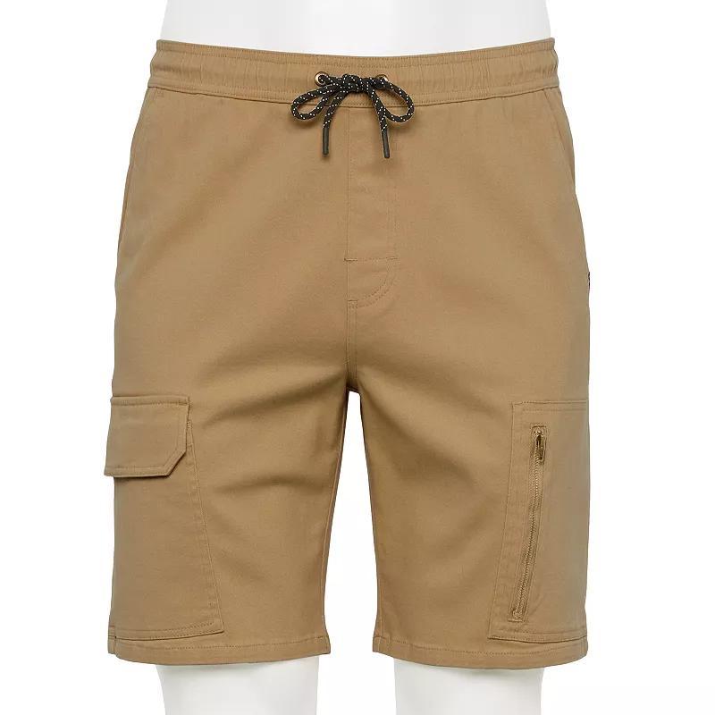 Mens Tony Hawk Stretch Twill Vertical Zip Cargo Shorts Product Image