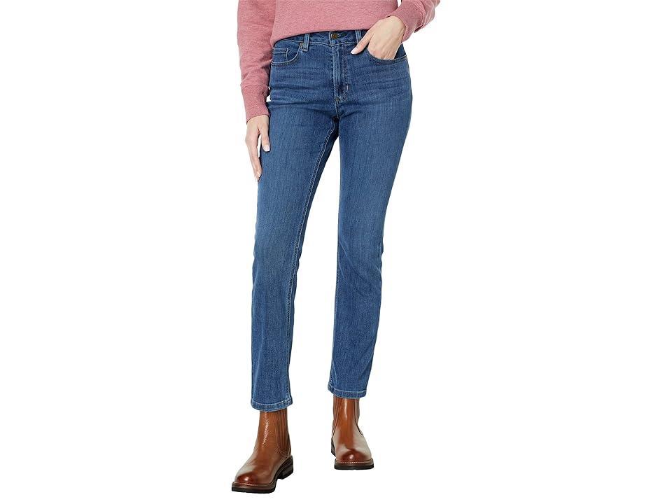 L.L.Bean BeanFlex Straight Leg Favorite Fit Jeans in Stonewashed (Stonewashed) Women's Jeans Product Image