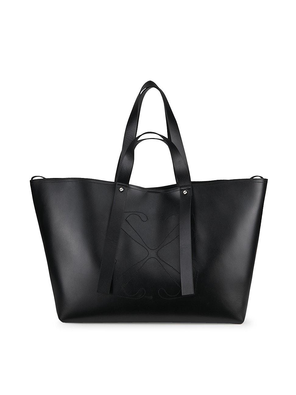 Mens Day Off Large Leather Tote Bag Product Image