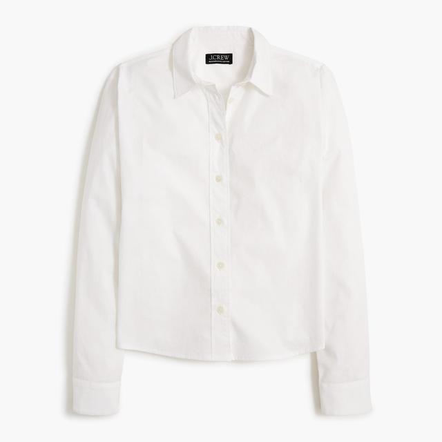 Cropped button-up shirt Product Image