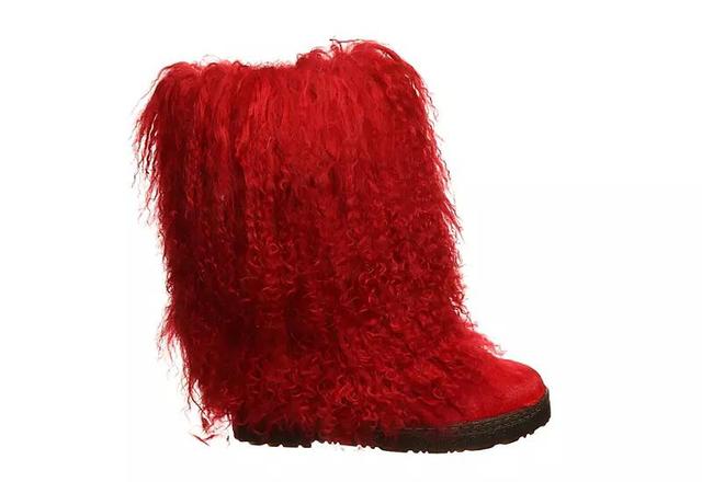 Bearpaw Boetis II Womens Curly Lamb Boots Product Image