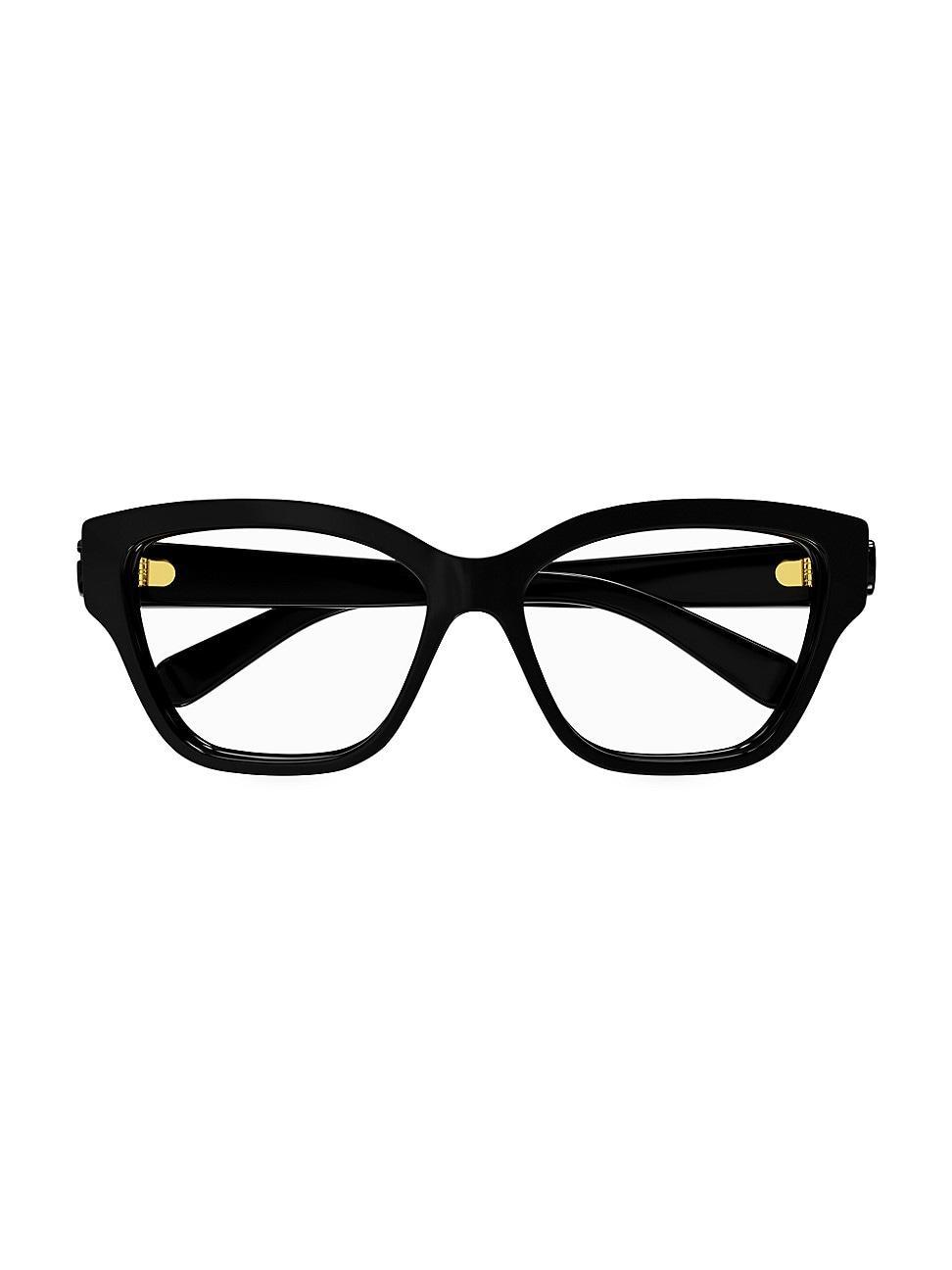 Womens GG Corner 53MM Cat-Eye Optical Glasses Product Image