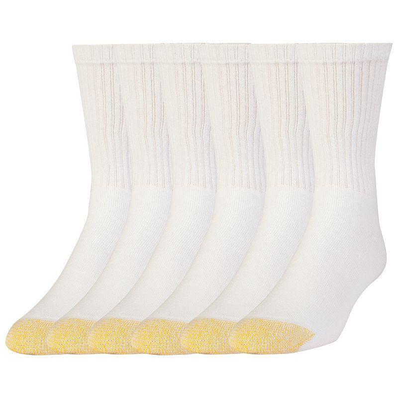 Mens GOLDTOE 6-pack Short Crew Socks Product Image