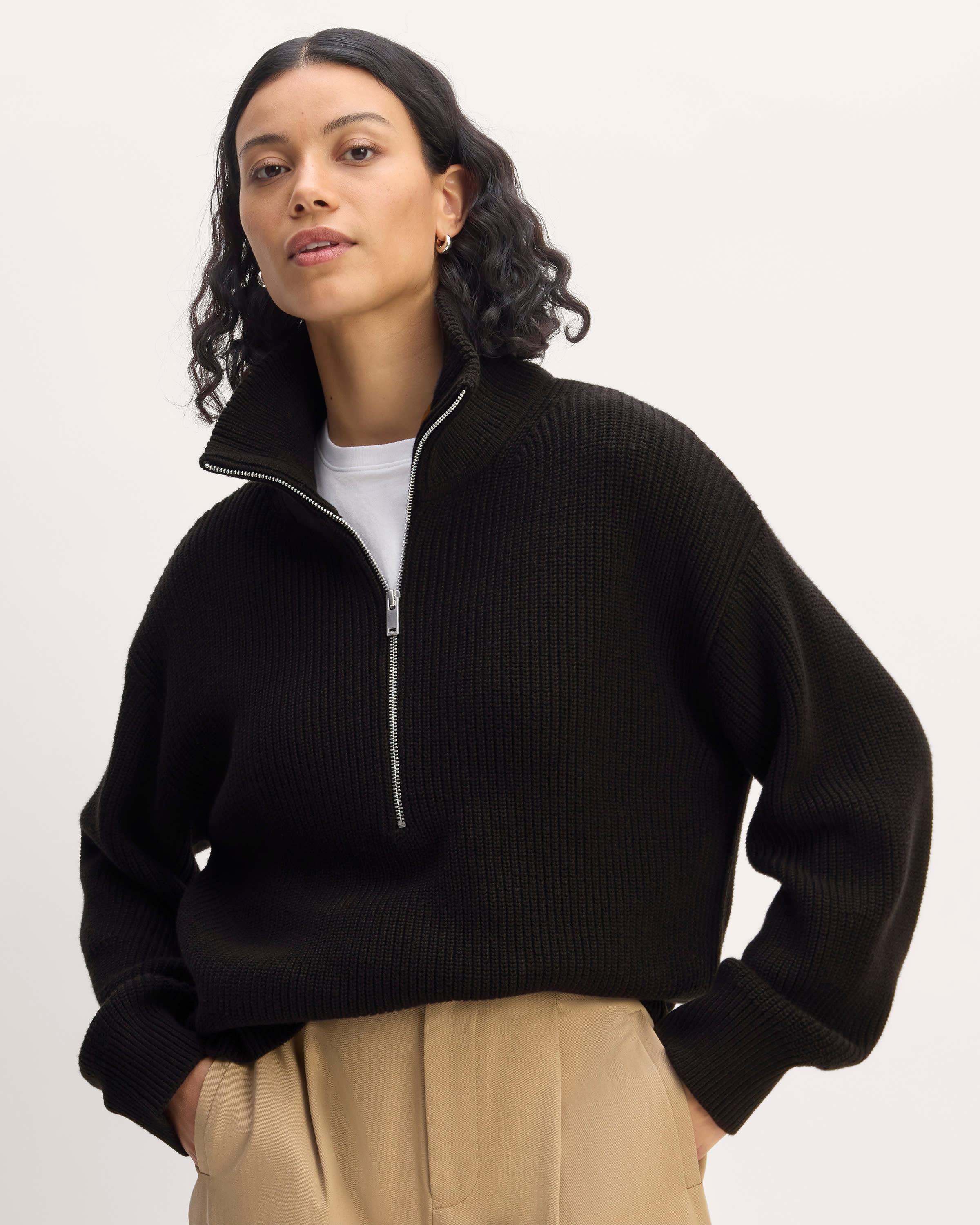 The Half-Zip in Everyday Cotton Product Image