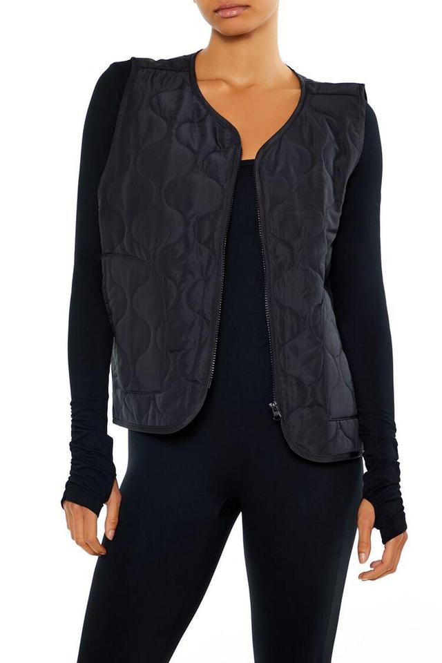 Active Quilted Zip-Up Vest | Forever 21 Product Image