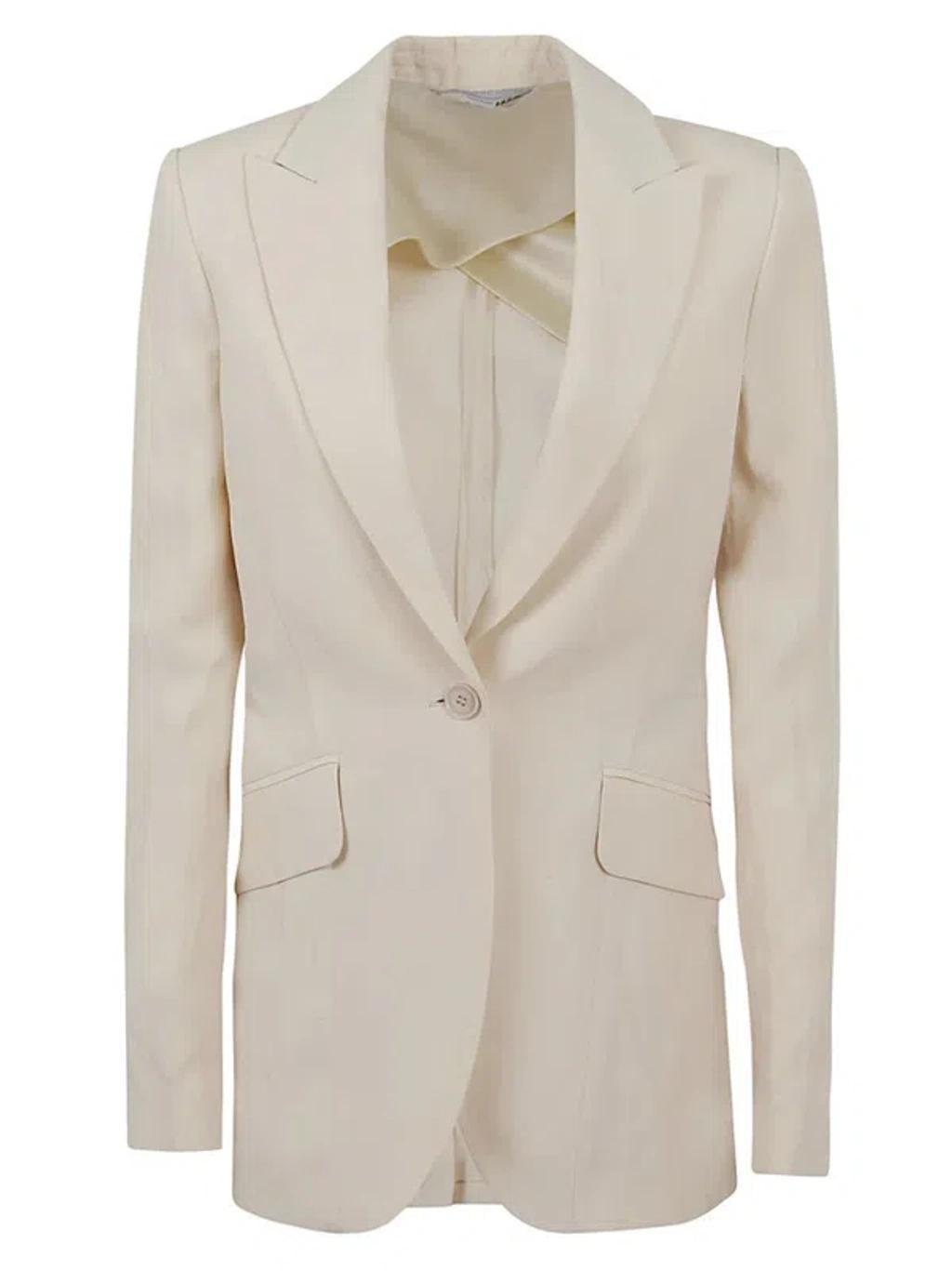 Single Breasted Blazer In Beige Product Image