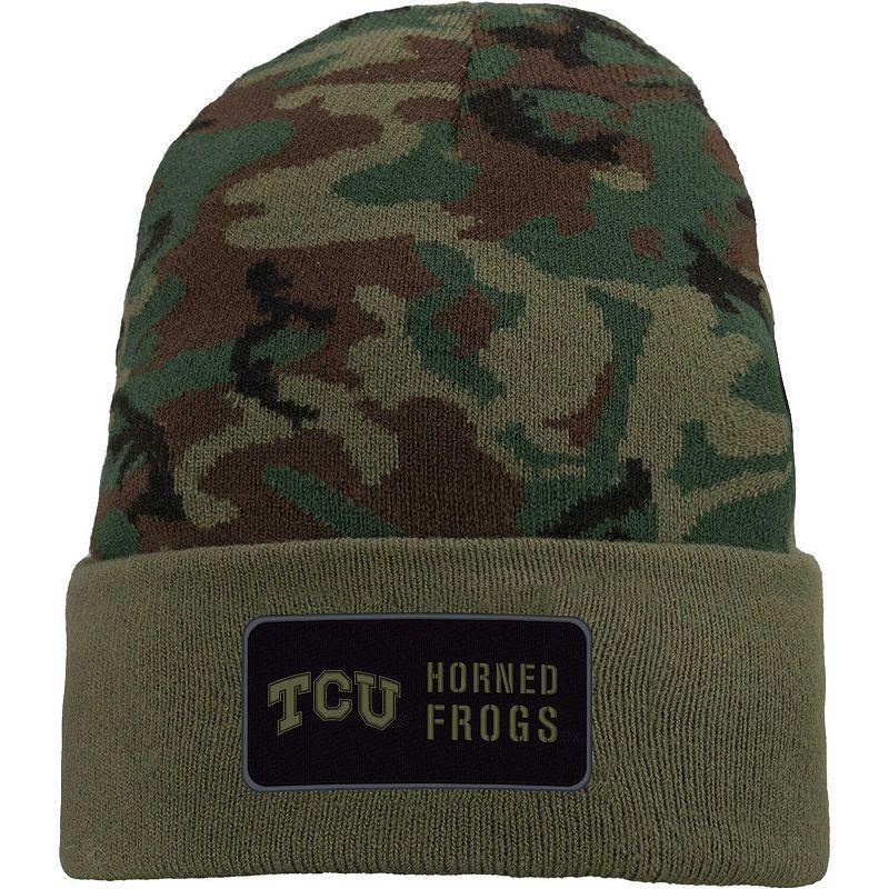 Jordan Brand Mens Nike Camo Michigan Wolverines Military Pack Cuffed Knit Hat Product Image