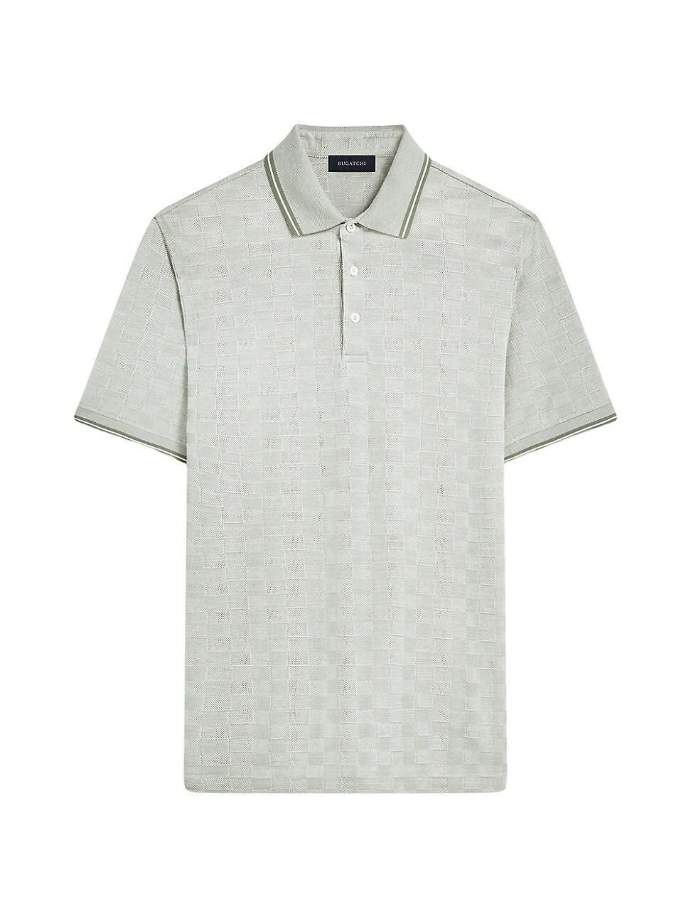 Bugatchi Checkerboard Pattern Piqu Polo Product Image