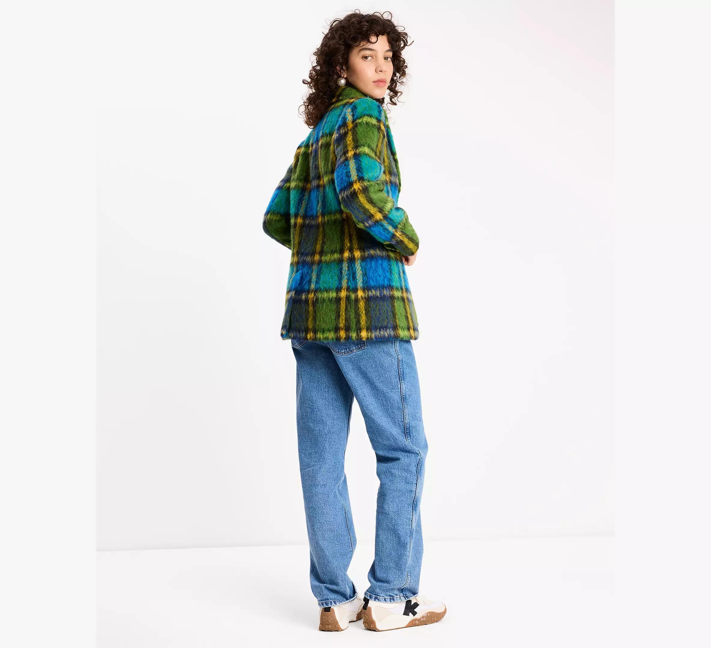 Grand Plaid Wool Jacket Product Image