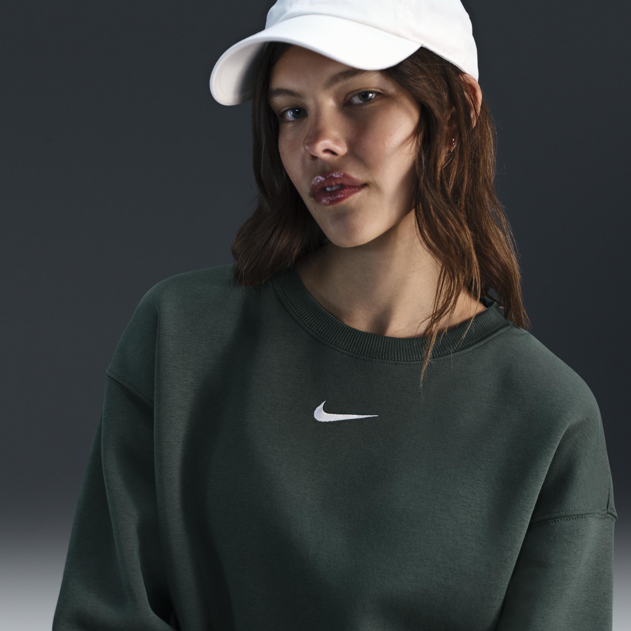 Womens Nike Sportswear Phoenix Fleece Oversized Crew-Neck Sweatshirt Product Image