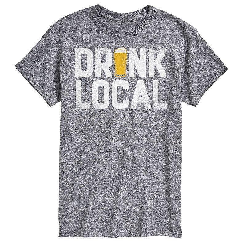 Big & Tall Drink Local Graphic Tee, Mens Product Image