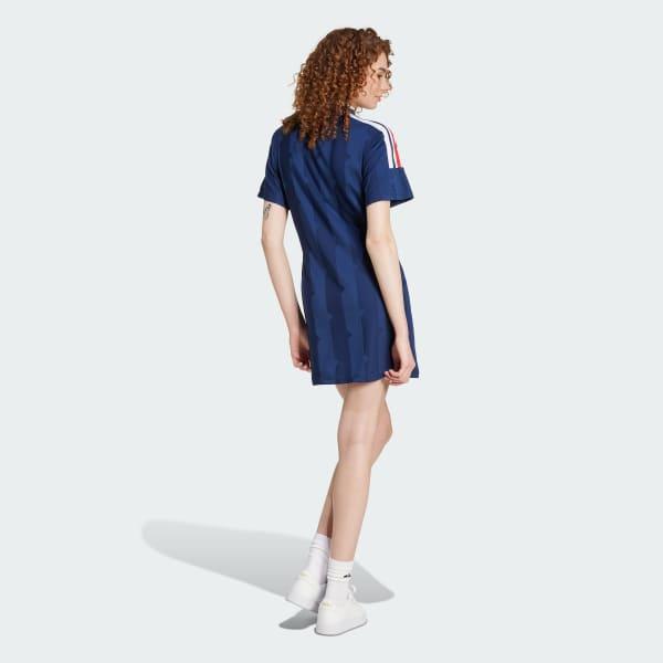 Tiro Cut 3-Stripes Jacquard Tee Dress Product Image