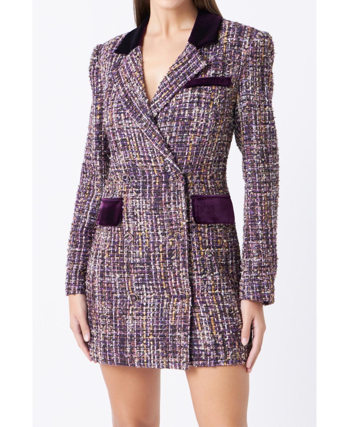 Womens Tweed Blazer Dress, Created for Macys Product Image