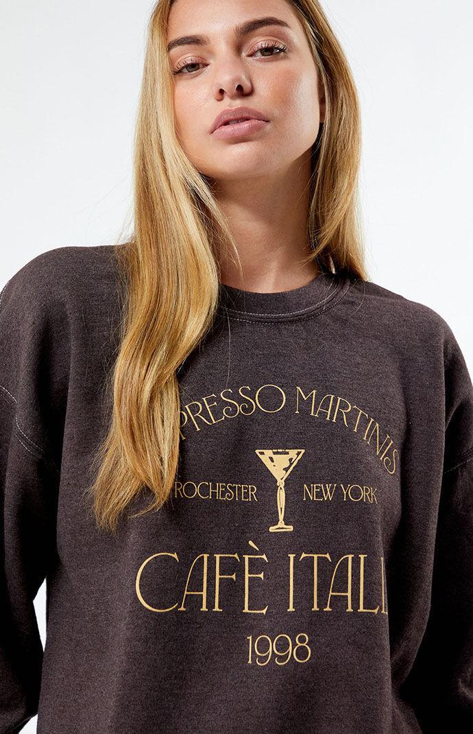 Golden Hour Womens Espresso Martini Crew Neck Sweatshirt Product Image