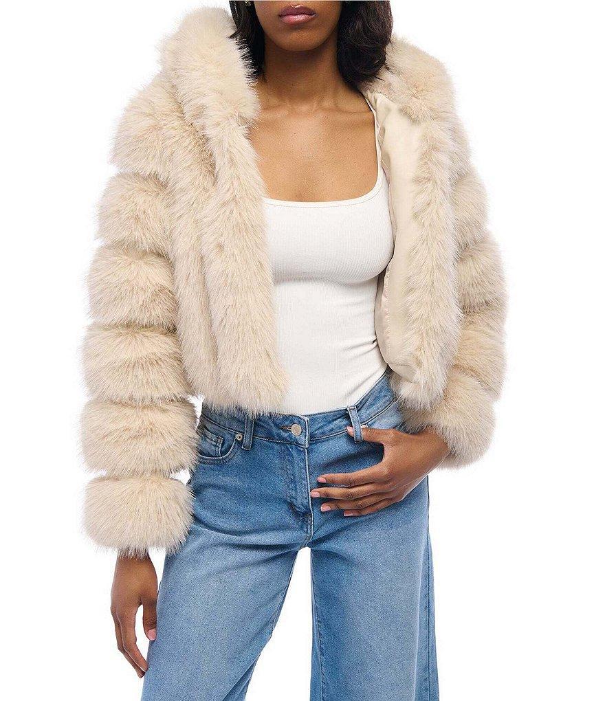 Azalea Wang Jolene Faux Fur Hooded Filled Jacket Product Image