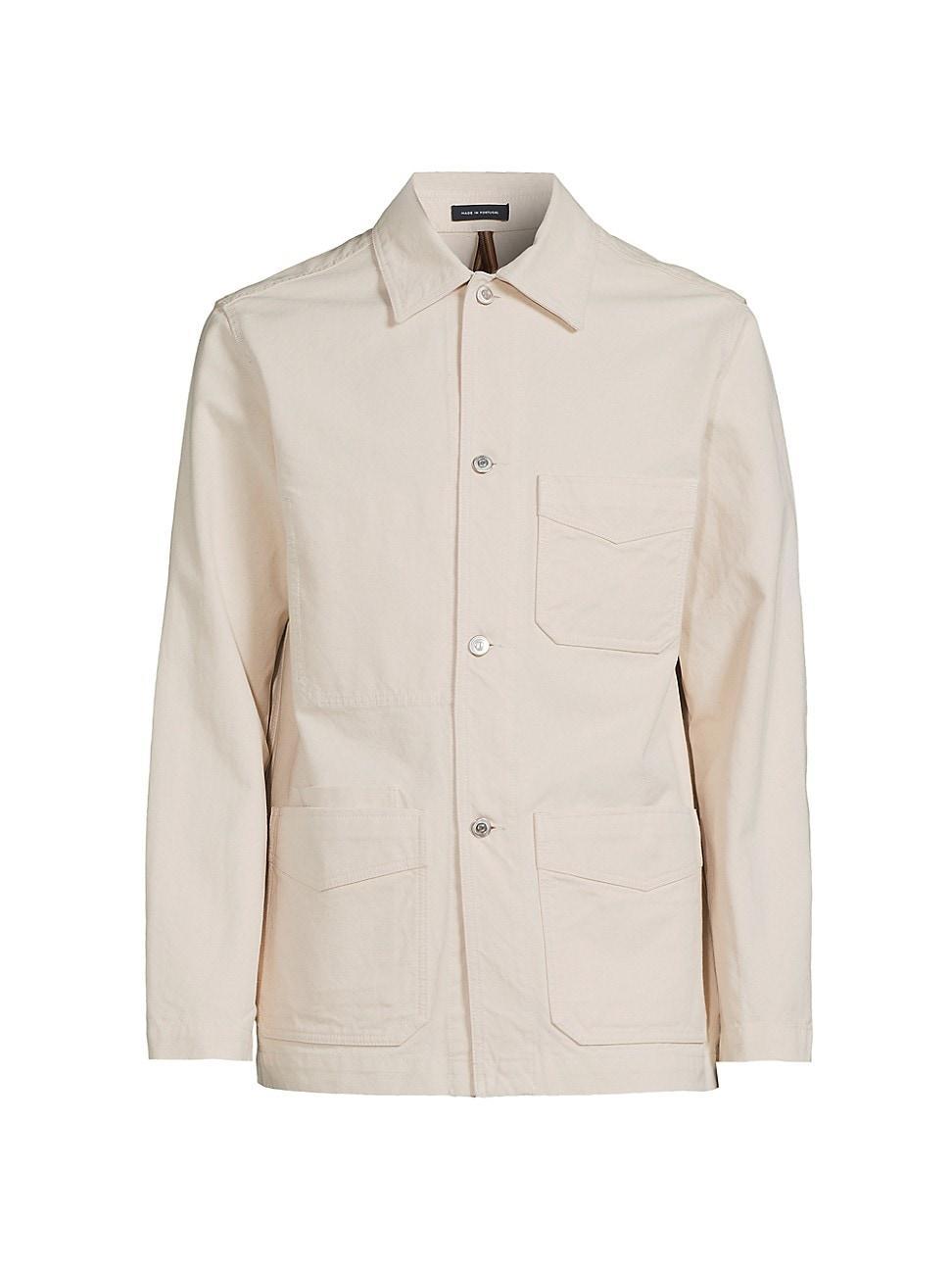 Mens Cotton Canvas Chore Jacket Product Image