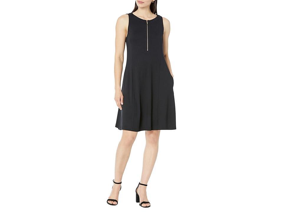 Tommy Bahama Darcy Fit-and-Flare Dress (Black) Women's Clothing Product Image