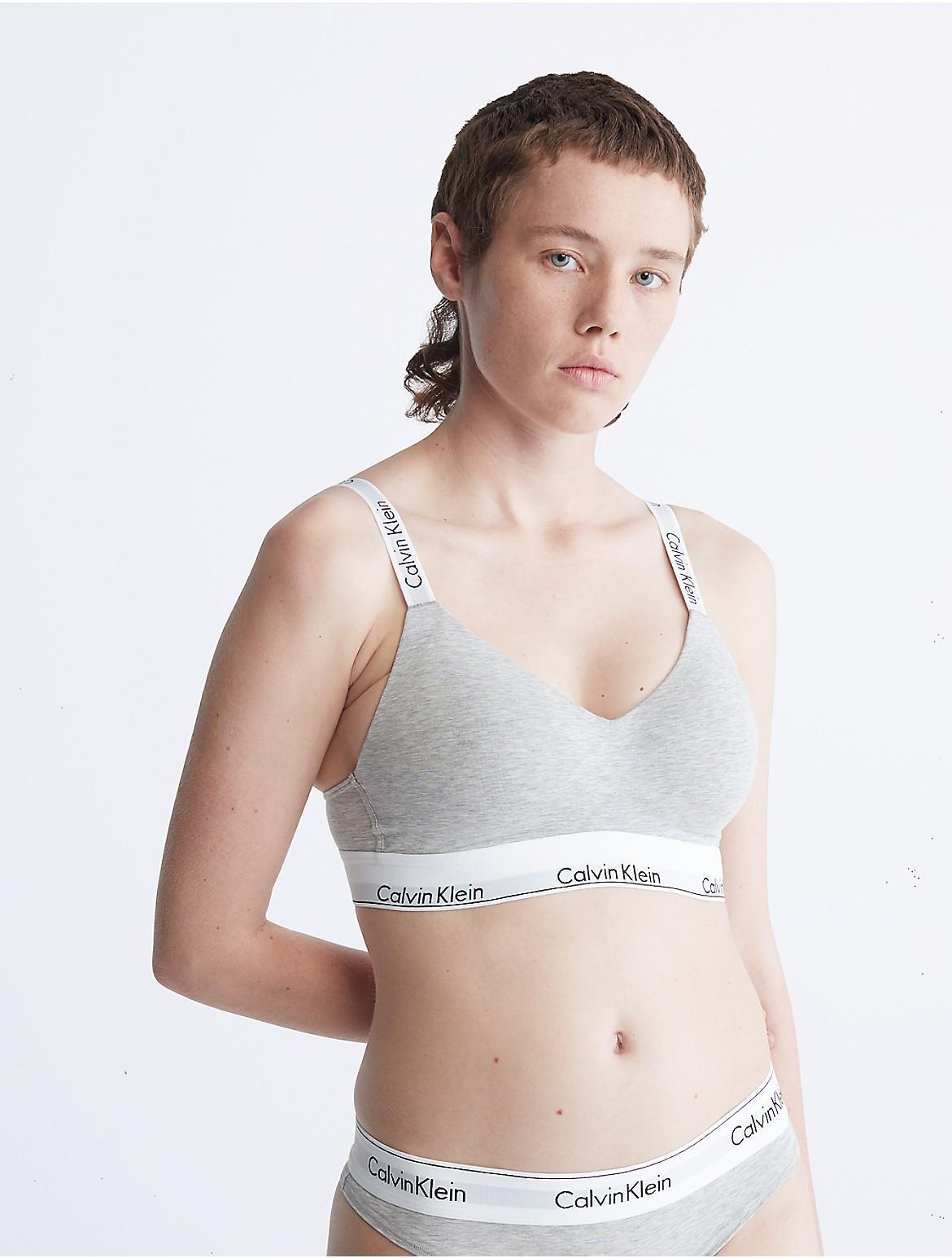 Calvin Klein Women's Modern Cotton Lightly Lined Bralette - Black - XS Product Image