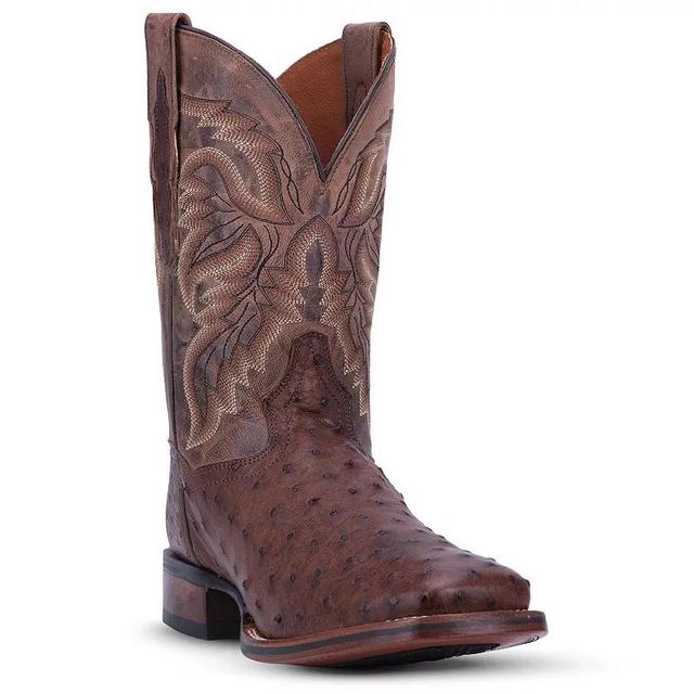 Dan Post Alamosa Full Quill Ostrich Mens Cowboy Boots Brown Product Image