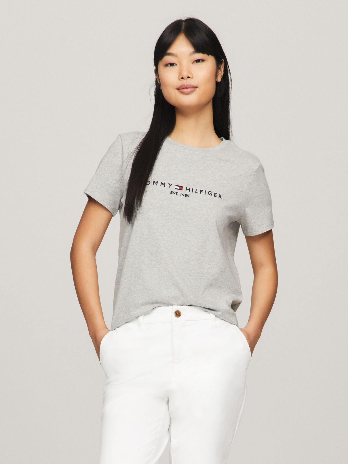 Tommy Hilfiger Women's Embroidered Tommy Logo T-Shirt Product Image