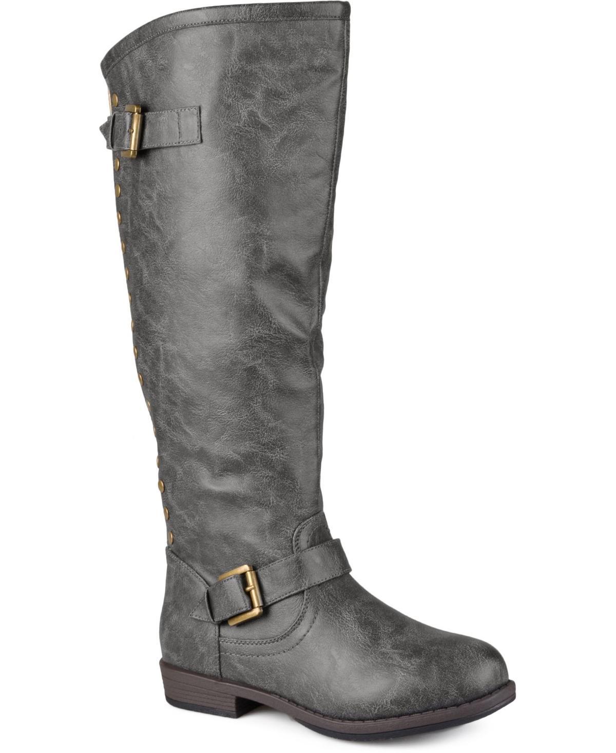 Journee Collection Womens Wide Calf Spokane Studded Knee High Boots Product Image