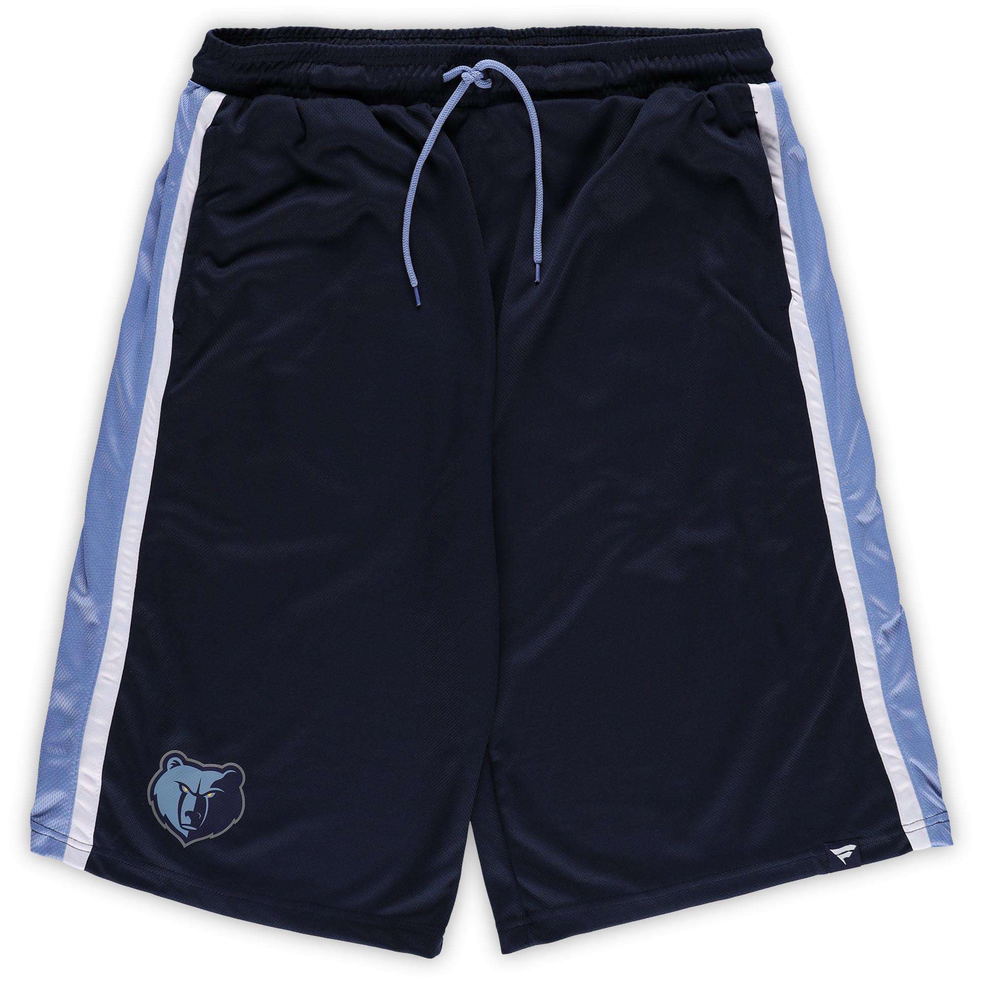 Mens Fanatics Navy Memphis Grizzlies Big and Tall Referee Iconic Mesh Shorts Product Image