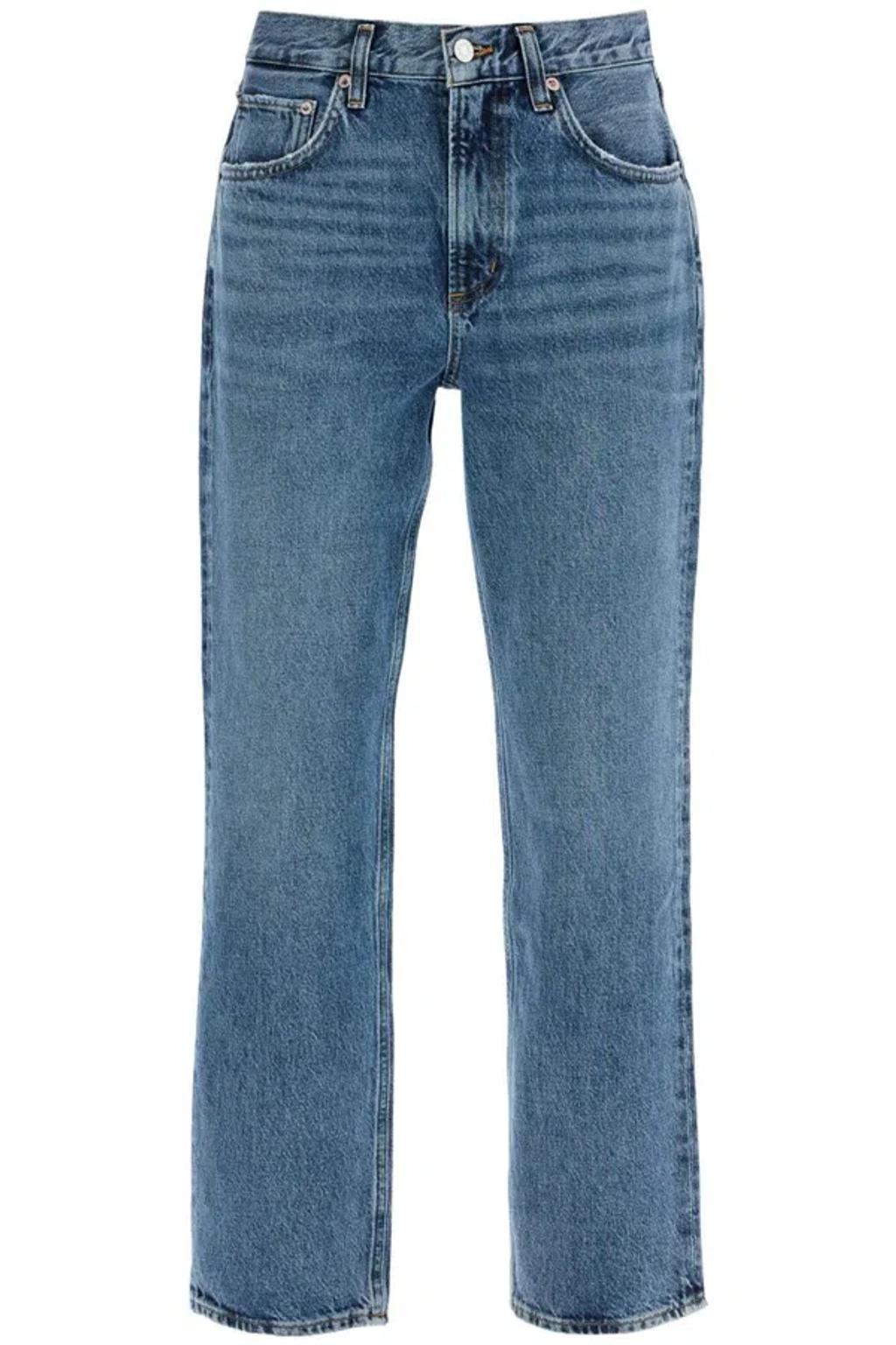 Lana Crop Regular Jeans In Blue Product Image