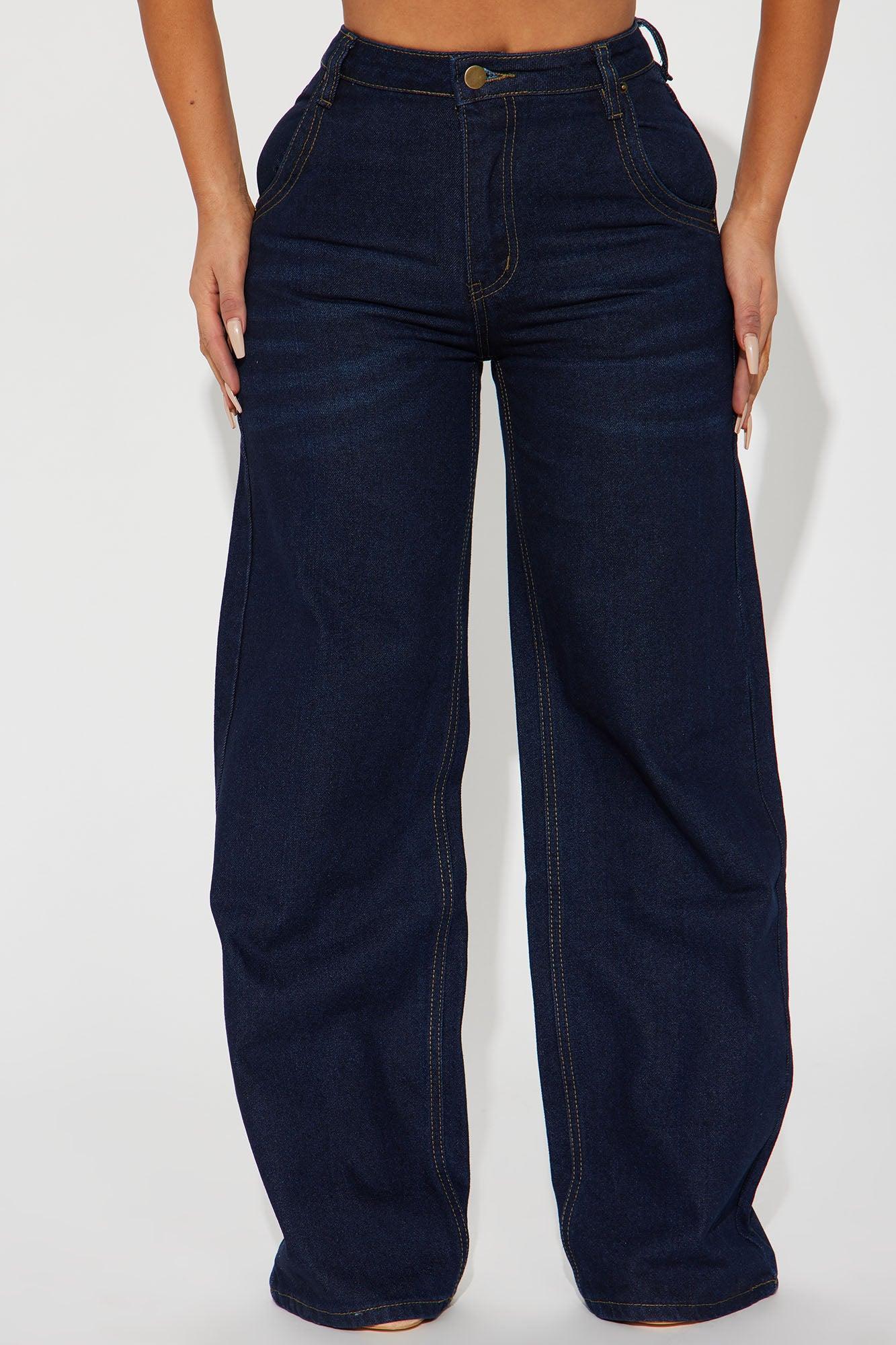 Calling It Off Baggy Jeans - Dark Wash Product Image