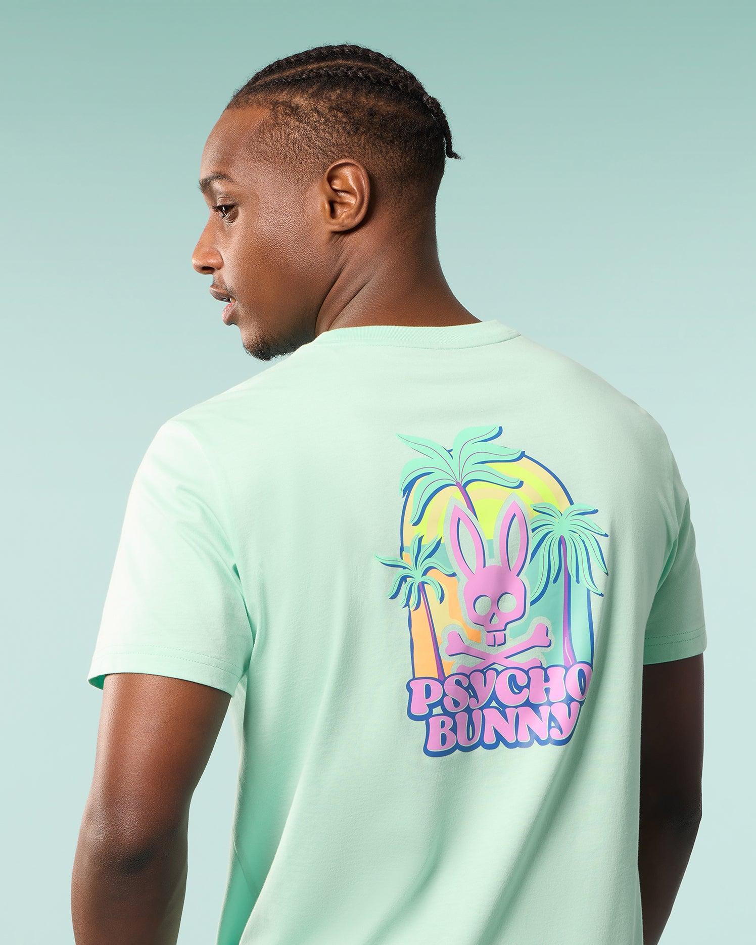 Psycho Bunny Men's Redland Graphic Tee 335 BEACH GLASS Product Image