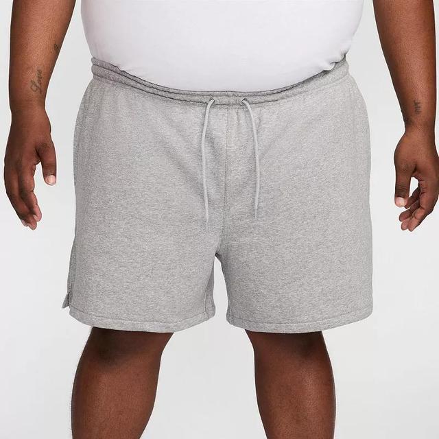 Mens Nike Club French Terry Flow Shorts Dark Gray Grey Product Image