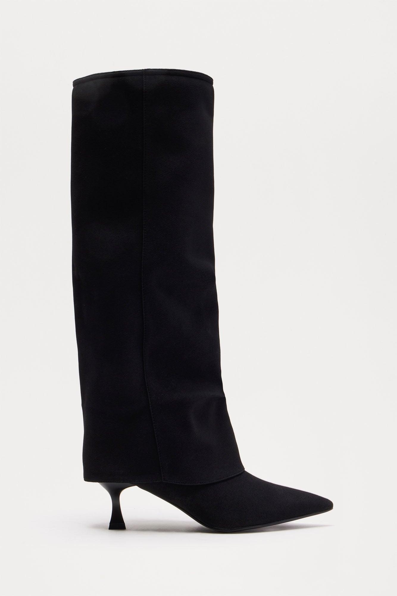 Kyson Overlay Boots - Black Product Image