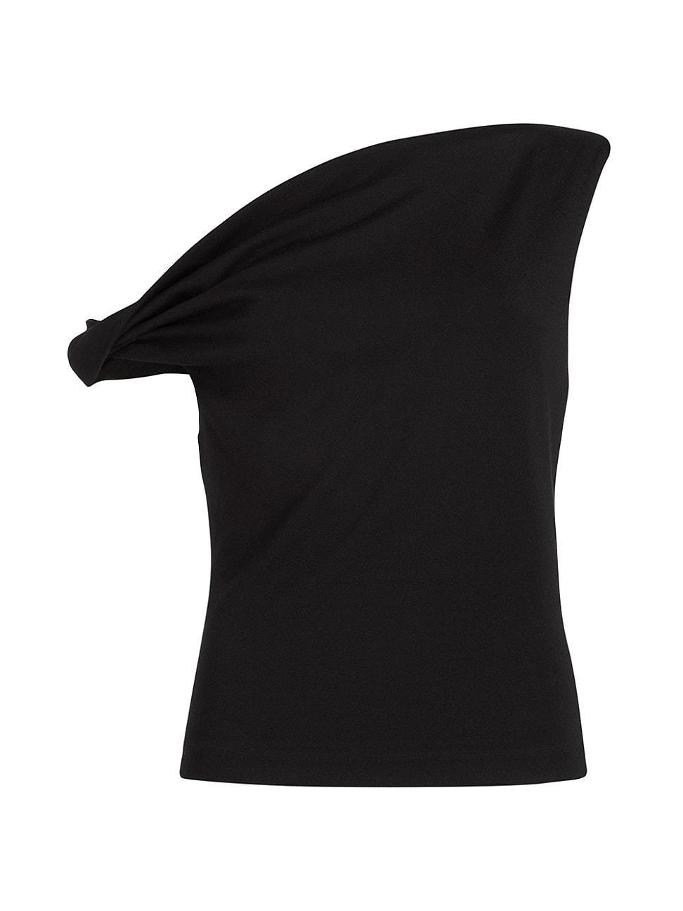 Womens Want To Increase Asymmetric Knit Top - Black - Size XXS Product Image