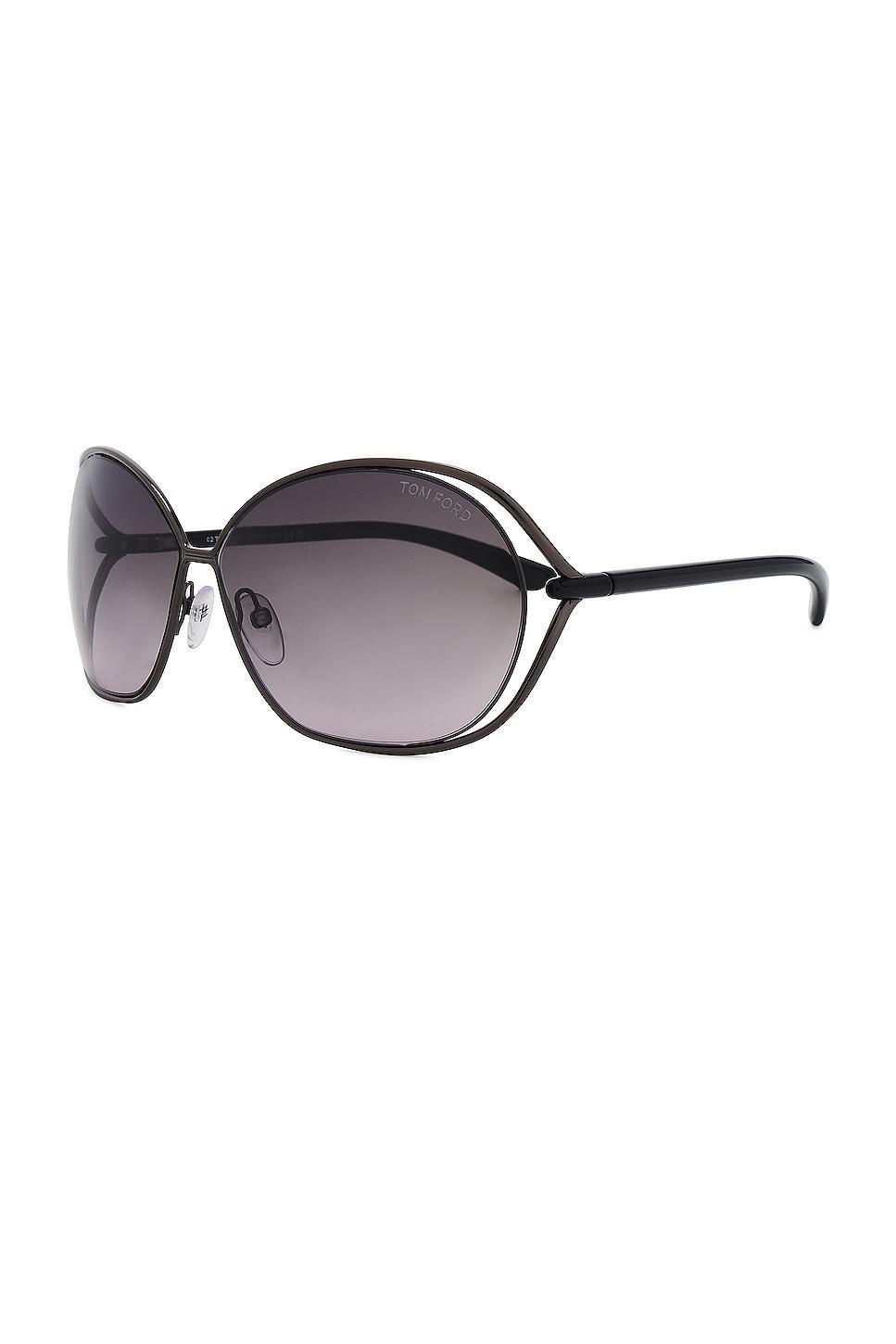 TOM FORD Carla Sunglasses in Black Product Image