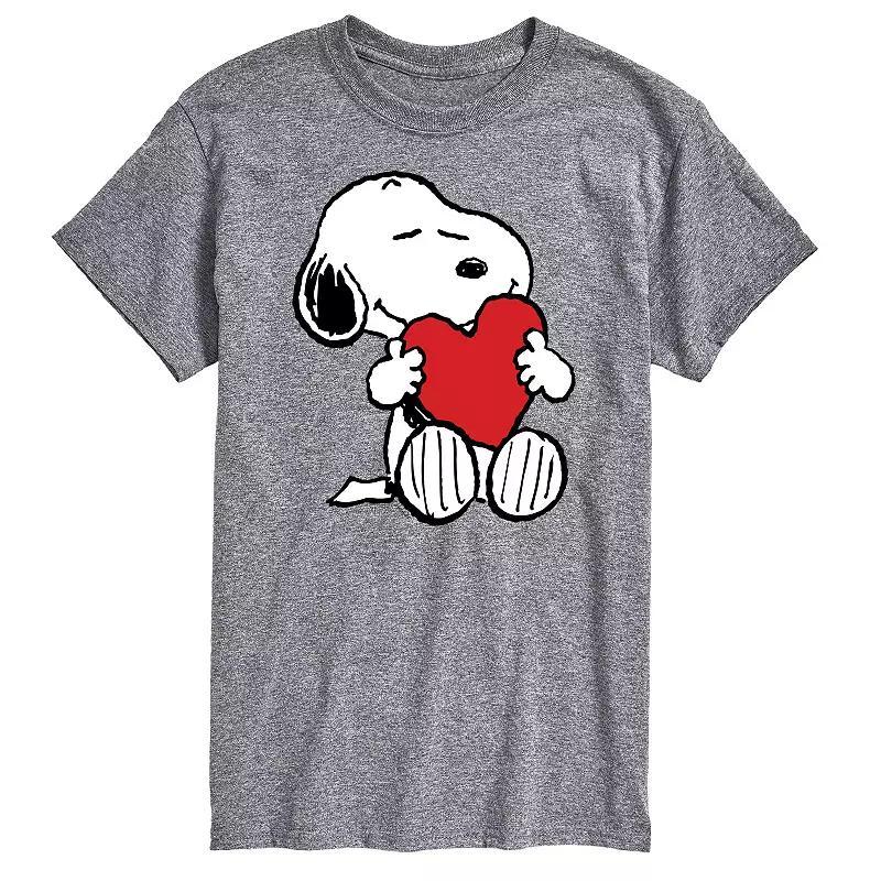 Big & Tall Peanuts Hugging Heart Tee, Mens Product Image