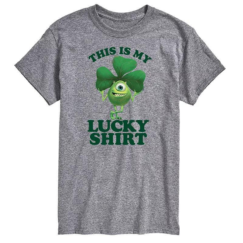 Disneys Monsters Inc. Mens My Lucky Shirt Graphic Tee Ivory Product Image