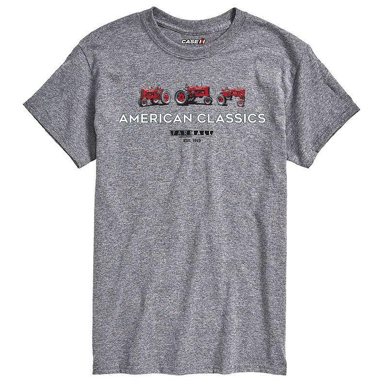 Mens Case IH Classic 2 Tractors Tee Med Grey Product Image