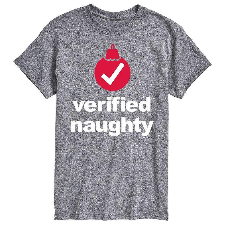 Mens Verified Naughty Graphic Tee Product Image