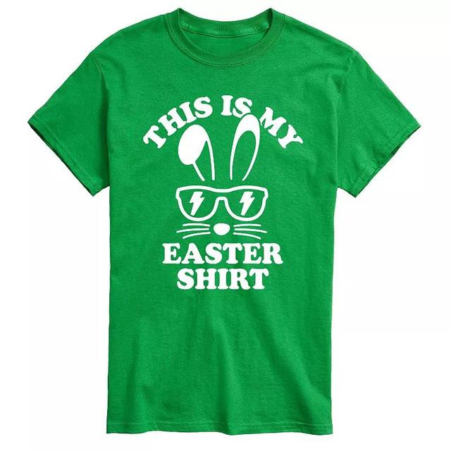 Mens This Is My Easter Shirt Graphic Tee Blue Product Image