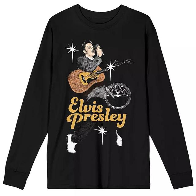 Mens Sun Records Elvis Presley Long Sleeve Graphic Tee Product Image