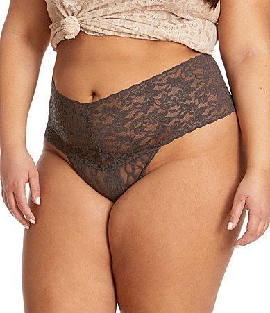 Hanky Panky Plus Retro Lace Thong Product Image