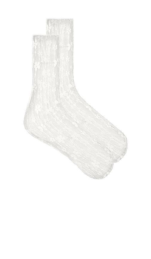 Lovers and Friends Jolene Lace Socks in White Product Image