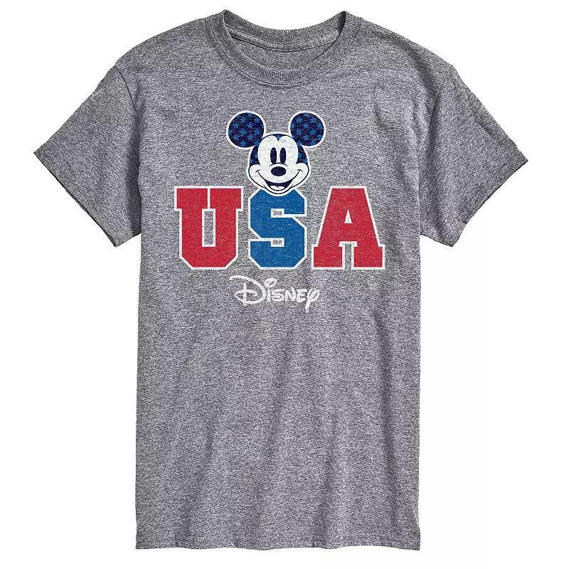 Disneys Mickey Mouse Mens Land Of The Green Graphic Tee Blue Product Image