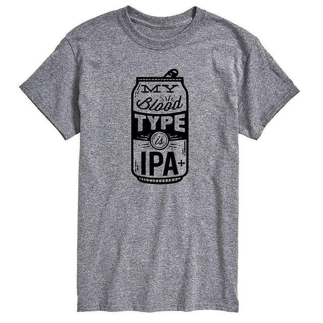 Big & Tall My Blood Type IPA Graphic Tee, Mens Product Image