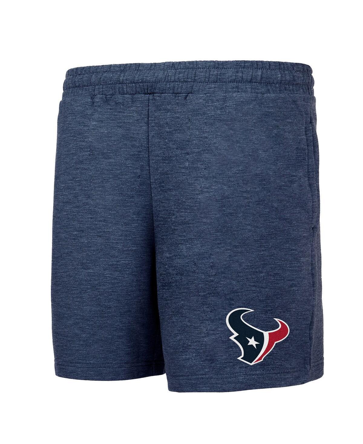 Mens Concepts Sport Navy Houston Texans Powerplay Tri-Blend Fleece Shorts Product Image