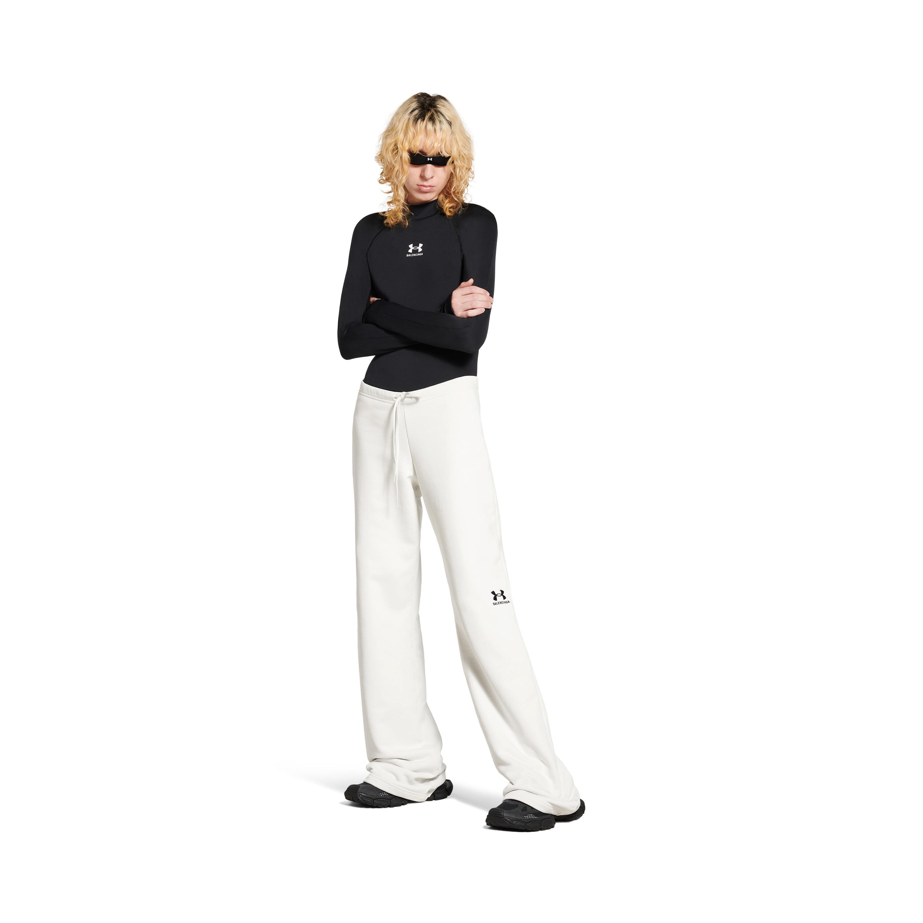 Women's Under Armour® Flared Sweatpants in White/black Product Image