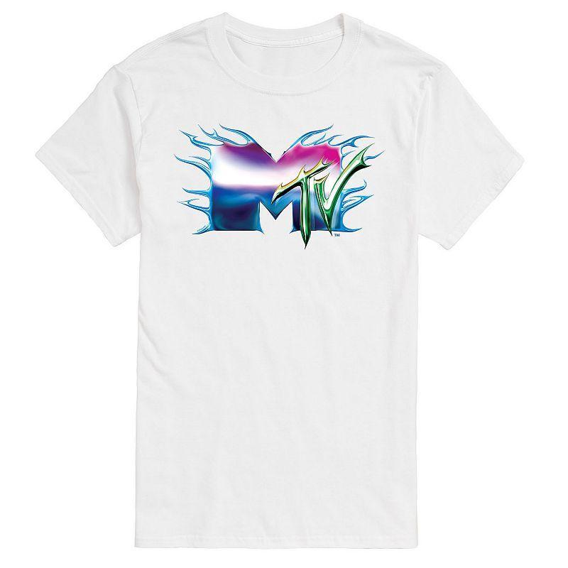 Mens MTV Liquid Metal Logo Graphic Tee Product Image